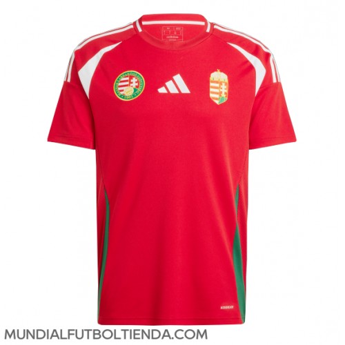 Camiseta Hungría Primera Equipación Replica Eurocopa 2024 mangas cortas